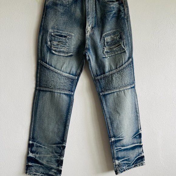 DENIM&RIVETS MEN'S JEANS Blue jeans size M - Picture 2 of 10